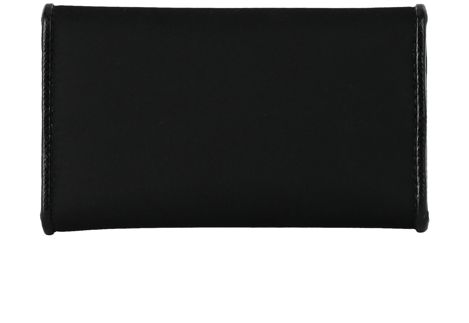 Prada Triangle Logo Key Case, &pound;195, Accessories, Black, Nylon, Back view